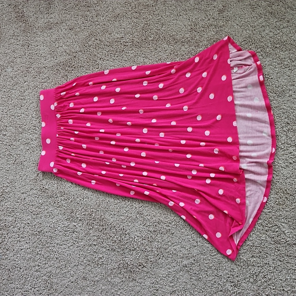 Pink polka dot cat and jack maxi skirt